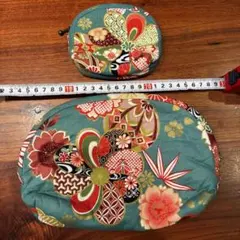 ハンドメイド　和柄ポーチ 2点セットのサムネイル