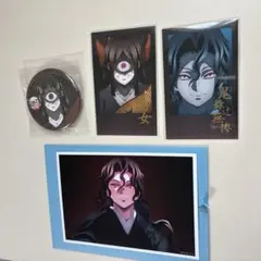 鬼滅の刃 ufotable ダイニング お楽しみくじ チェキ ブロマイド 缶バ