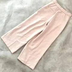 ✨大人かわいい✨ ZARA ワイドパンツ センタープレス ピンク サイズS相当