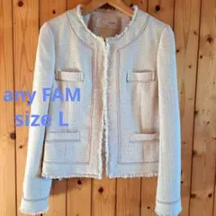 any FAM エニィファム ウール混ツイードジャケット フォーマル 3 / L