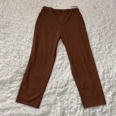 【美品】 メンズGU イージーパンツ ブラウン （S）