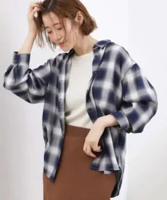 grove グローブ 【大人の抜け感】オンブレーチェックシャツのサムネイル