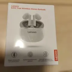 Lenovo E310 トゥルーワイヤレスステレオイヤホン ホワイト 未開封品のサムネイル