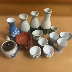 陶器製徳利とおちょこセット