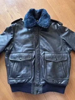 最終値下げ G-1 レザー ジャケット ファー襟付き