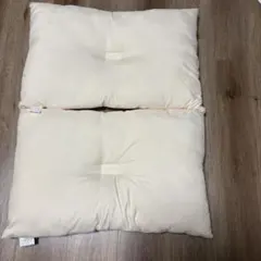 タンスのゲン 枕 2つセット ポリエステル100% 二重枕 約63×43cm