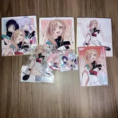 超かぐや姫！ かぐやセットアクリルスタンド 缶バッジ3種 色紙 2種