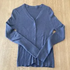 無印良品　なめらかリブ編みVネックカーディガン　Ｍサイズ