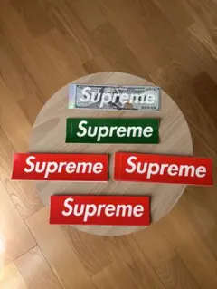 正規　supreme シュプリーム　ボックスロゴ　シール　ドル　ダラー　グリーンのサムネイル