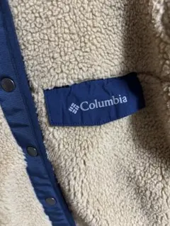Columbia フリースジャケット　ベージュ/ネイビー
