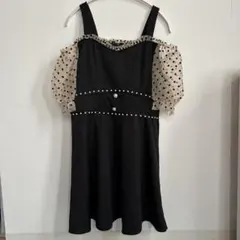 Tika ブラックドレス XXL オフショルダー