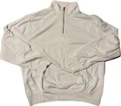 GAP ハーフジップ スウェット M ホワイト