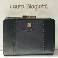 Laura Biagiotti　2つ折り財布　ブラック