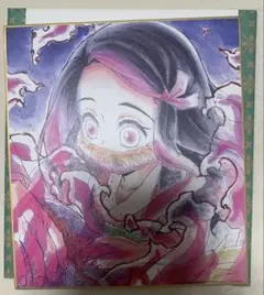 ☆ 鬼滅の刃　全集中展　無限列車編・遊郭編　ミニ色紙　竈門禰豆子②