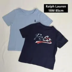 ポロ ラルフローレン ブルー系 Tシャツ 2枚セット 18M 80 85cmのサムネイル