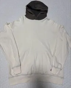 coen コーエン　パーカー　メンズ　フード　M アイボリー　USAコットン