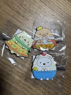 すみっコぐらし ガチャガチャ たべもの王国 前髪クリップ