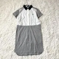美品　FRED PERRY フレッドペリー ポロシャツワンピース　ブロックドレス