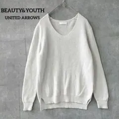 BEAUTY&YOUTH UNITED ARROWS Vネックセーターリネン混