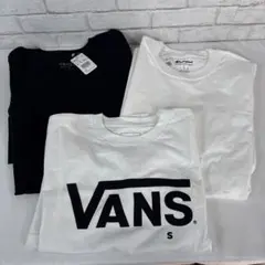 新品未使用 3点セット VANS Champion 半袖Tシャツ S 白黒