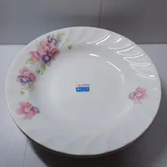 花柄陶磁器ボウル3枚セット　カレー皿　スープ皿　直径約２１cm高さ約５cm