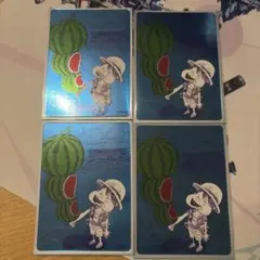 いいね不要】ナツコミ ONE PIECE ワンピース メタキラカード 4枚