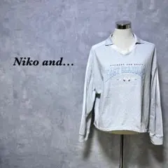 Niko and... アソートドロストゲームTEE ロゴ グレー M 3897
