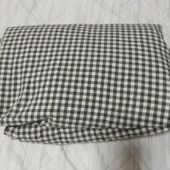 無印良品　綿チェック柄掛け布団シーツ 150cm x 210cm