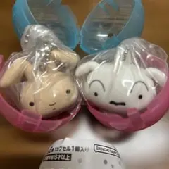 クレヨンしんちゃん マスコットキャップチャーム 2個セットシロ ネネちゃんうさぎ