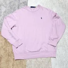 Polo Ralph Lauren ピンク スウェットトレーナー　XL 現行タグ
