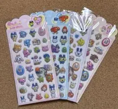 たまごっち 3Dシール ステッカー 4枚セット tamagochi まめっち