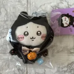 ちいかわ　黒猫のマスコット　ハチワレ