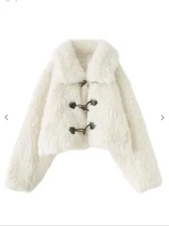 フェイクファーダッフルコート