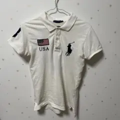 polo Ralph Lauren ビックポニー アメリカ国旗 白 - メルカリ