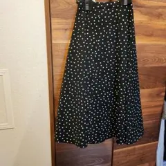 【組曲×setsuko sagittaire】ドットフレアロングスカート