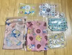 ポケモン ミスド福袋 エコバッグ ポーチ ジッパーバック テープ 7点セット