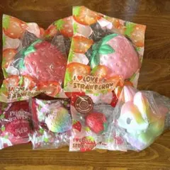 スクイーズ詰め合わせ　I♡ストロベリー　プリンセス　フォクシーフォックス