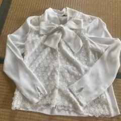 AUSTIN RED リボン付きホワイトシャツ 高級感あふれる クリーニング済み