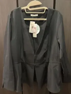 しまむら Rivietta ジャケット 黒 3L 大きめ スーツ Nanae