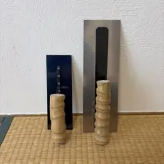 左官道具鏝未使用保管品 鏝4丁セット450㎜水平器、曲尺No.177 - メルカリ
