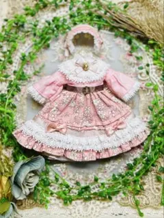 22㎝ハンドメイドドール服✳︎ ピンク2点set