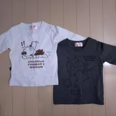 アンパンマン Tシャツ 100cm ホワイト グレー