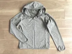 ユニクロ　ドライEXUVカットフルジップパーカ　長袖　ブルー　S