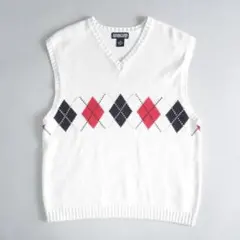 古着 00sビンテージ LANDS' END ランズエンド コットンニットベスト