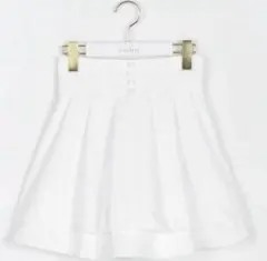 evelyn ツイードダブルフレアスカート ホワイト