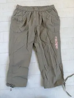 adidasレディースのクロップド（7分丈）ナイロンパンツLサイズ