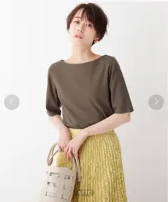 OPAQUE.CLIP スーピマコットン リブカットソー