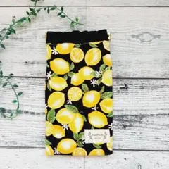 メガネケース※ペンケース※マルチケース※ハンドメイド(バネ口使用)れもん柄