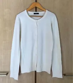 INED ニットカーディガン　アイボリー　9号