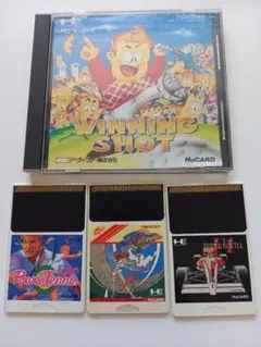 【動作確認済み】PCエンジン HuCARD ゴルフ テニス F1 4枚